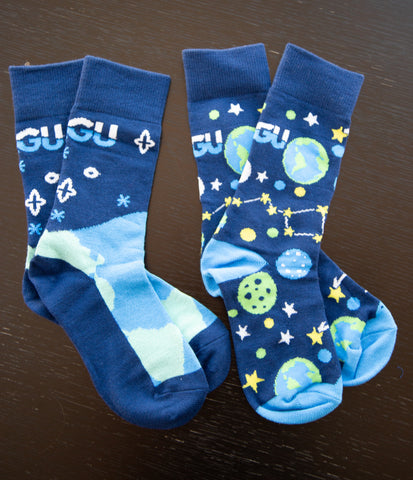 Two pairs of AGU socks